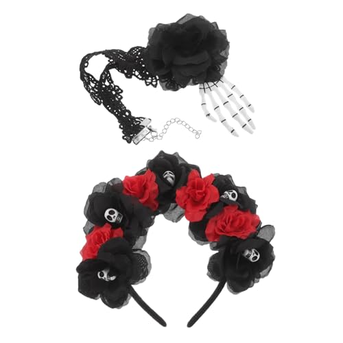 Warmhm 2 Teiliges Kostüm Für Erwachsene Zubehör Lustige Events Hand – Party Rosen Themen Kostüme Knochen Gothic Grusel Festival Schmuck Dekorationen Stirnband Vampir Warmhm 2 Teiliges Kostüm Für Erwachsene Zubehör Lustige Events Hand – Party Rosen Themen Kostüme Knochen Gothic Grusel Festival Schmuck Dekorationen Stirnband Vampir von Warmhm