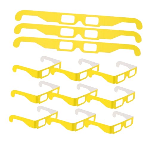 Warmhm 20 Paar Prismenbrillen Refraktionsbrillen Rave Brillen Neon Herz Sonnenbrillen Herzbrillen Neon Zubehör LED Brillen Herzförmige Geburtstagsbrillen Papier Gelb Warmhm 20 Paar Prismenbrillen Refraktionsbrillen Rave Brillen Neon Herz Sonnenbrillen Herzbrillen Neon Zubehör LED Brillen Herzförmige Geburtstagsbrillen Papier Gelb von Warmhm