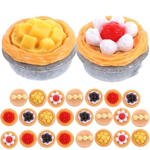 Warmhm 20 Stck. Eierkuchenspielzeug Mini Klein Party Künstlich Törtchen Simulierter Eierkuchen Eierdekor Gefälschtes Ei Simuliertes Ei Fake-Food-eierkuchen Harz Warmhm 20 Stck. Eierkuchenspielzeug Mini Klein Party Künstlich Törtchen Simulierter Eierkuchen Eierdekor Gefälschtes Ei Simuliertes Ei Fake-Food-eierkuchen Harz von Warmhm