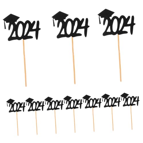 Warmhm 20 Stück Abschlussfahne bunt Abschlussball Tortenaufsätze für Geburtstage Dekoration abschlussfeier abschluss party Cupcake-Topper Partykuchenzubehör für den Abschluss Papier Black Warmhm 20 Stück Abschlussfahne bunt Abschlussball Tortenaufsätze für Geburtstage Dekoration abschlussfeier abschluss party Cupcake-Topper Partykuchenzubehör für den Abschluss Papier Black von Warmhm