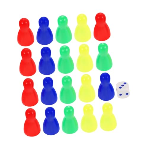 Warmhm 20 Stück Brettspiele Bauern Würfelbecher Aus Kunststoff Token Für Brettspiele Spielzubehör Spielkomponente Schach Ersatz Schachbrett Zubehör Schach Für Brettspiel Plastik von Warmhm