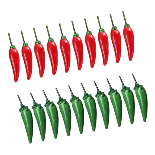 Warmhm 20 Stück Chili Modell Paprika Künstliche Früchte Zur Dekoration Lebensechtes Mini Puppenhaus Zubehör Künstliches Gemüse Chili Festival Dekoration Gemüsedekor Puppenhaus Warmhm 20 Stück Chili Modell Paprika Künstliche Früchte Zur Dekoration Lebensechtes Mini Puppenhaus Zubehör Künstliches Gemüse Chili Festival Dekoration Gemüsedekor Puppenhaus von Warmhm