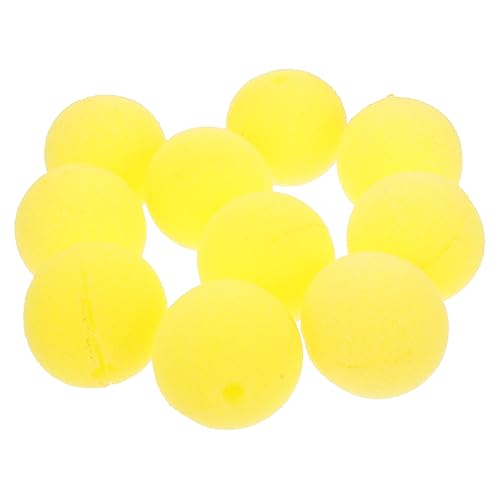 Warmhm 20 Stück Clownsnase Dekoration Schaum Geburtstag Karneval Clownnase Erwachsene Party Clown-kostüm Halloween Clown Kostüm Nase Schüttgut Zirkus Lustig Requisiten Yellow Schwamm von Warmhm