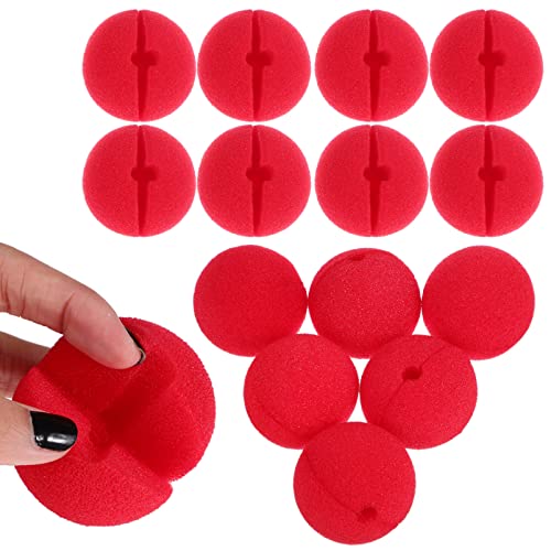 Warmhm 20 Stück Clownsnase Schaumrote Nase Geburtstag Clownnase Party camoing faschingskostüme Accessoires Fasching witzige Clown Costume Funny Present Zirkus Clown -Stütze Schwamm von Warmhm