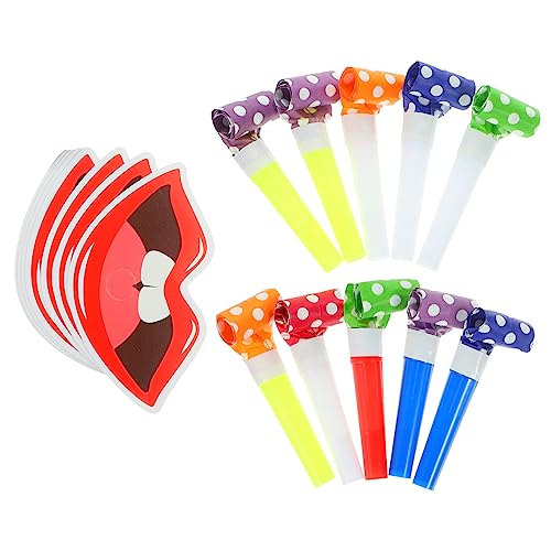 Warmhm 20 Stück Gebläse Krachmacher Hersteller Krachmacher für Party Kleinkind Beute Lärm lustige party gadgets Lustige Party-Gadgets Krachmacher platzt Partygebläse-Hupen Plastik von Warmhm
