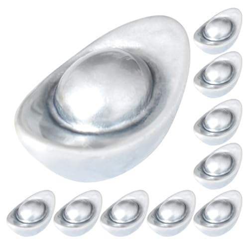 Warmhm 20 Stück Ingot-Modell Miniatur Barren dekorative Wohnaccessoires Dekoration Kleine Ornamente Requisiten für das Szenenlayout Ladenvitrinendekor Harz Silver Warmhm 20 Stück Ingot-Modell Miniatur Barren dekorative Wohnaccessoires Dekoration Kleine Ornamente Requisiten für das Szenenlayout Ladenvitrinendekor Harz Silver von Warmhm