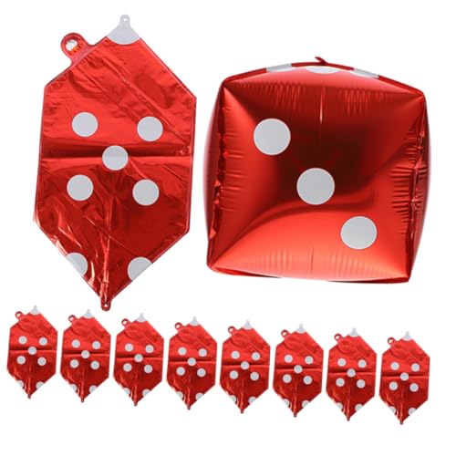 Warmhm Würfelballons aus Aluminiumfolie für Themenparty 20 Stück Aufblasbare Folienballons Spielparty Dekoration Kreative Ballonrequisite Warmhm Würfelballons aus Aluminiumfolie für Themenparty 20 Stück Aufblasbare Folienballons Spielparty Dekoration Kreative Ballonrequisite von Warmhm