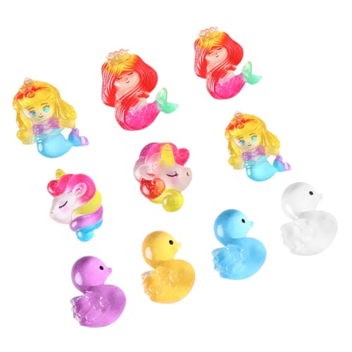 Warmhm 20 Stück Meerjungfrau Schmuckstücke Basteln Dekoration Mikro Landschafts Enten Puppenhaus Miniaturen Party Enten Mikro Feengarten Enten Miniatur Entenfiguren von Warmhm