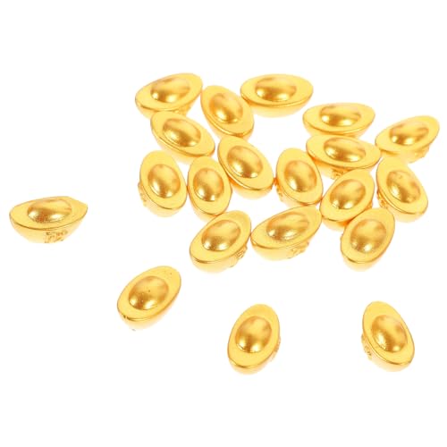 Warmhm 20 Stück Mini-Barren Mini-Ente Winziges Puppenhaus Miniatur-zubehör Figuren Miniaturen Zubehör Für Puppenhäuser Mini- Szene Miniatur- Harz Golden von Warmhm