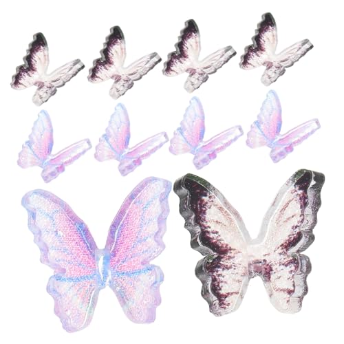Warmhm 20 Stück Mini -Harz -schmetterlingsdekoration Miniatur Puppenhaus Schmetterling Dekorationen Schmetterlinge Schmuck Mikroharz-schmetterlingsmodell Mini-Schmetterlinge Mini-Sachen von Warmhm
