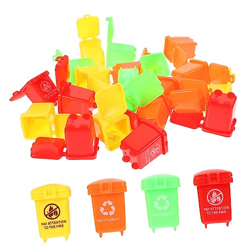 Warmhm 20 Stück Mini-Mülleimer Miniatur Mülleimer Bad Grubenformen winzig Recycling kleines mülleimer Modell simulierte Mülltonnen Mini-Hausversorgung Plastik von Warmhm