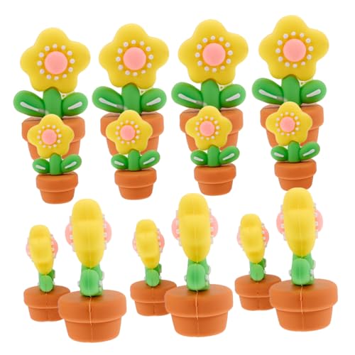 Warmhm 20 Stück Mini-Puppenhauszubehör kleine blumentöpfe puppenhaus Pflanzen Puppenhausmöbel Mini -Gartendekoration Miniatur-Dinge Puppenhaus-Miniaturen Minature Dinge weiches Gummi von Warmhm