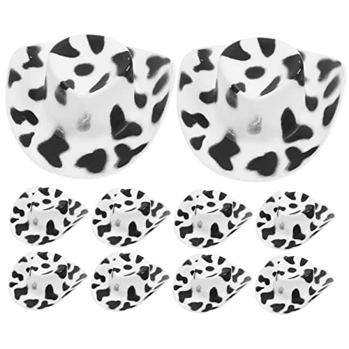 Warmhm 20 Stück Mini-cowboyhut Winzig Mini-weihnachtsmützen Klein Puppe Minihüte Für Partys Mini-hüte Miniaturhüte Minihüte Zum Verschenken Dekorative Minihüte Zarte Minihüte Plastik von Warmhm