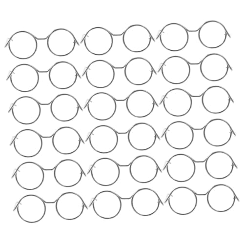 Warmhm 20 Stück Minipuppenbrille Zubehör Für Miniatur Klein Brille Zum Anziehen Der Puppe Winziges Brillengestell DIY-puppenbrille Mini -puppenbrille Silver Eisen Warmhm 20 Stück Minipuppenbrille Zubehör Für Miniatur Klein Brille Zum Anziehen Der Puppe Winziges Brillengestell DIY-puppenbrille Mini -puppenbrille Silver Eisen von Warmhm