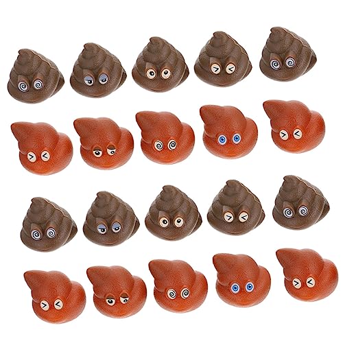 Warmhm 20 Stück Poop- Werfen Poop-Modelle Matschig Gefälschte Realistischer KOT Du Requisiten Für Babypoop-streiche Zum Werfen Von Kind PVC von Warmhm