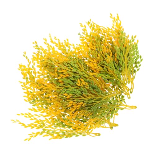 Warmhm 20 Stück Simulierter Reis Stiele künstlich Fälschung Stengel klein Ähre Stroh Dekorative Reisweizenohren Reis Weizen Weizengras-Kunstpflanze gefälschte Reisweizenmasse Abs Yellow Warmhm 20 Stück Simulierter Reis Stiele künstlich Fälschung Stengel klein Ähre Stroh Dekorative Reisweizenohren Reis Weizen Weizengras-Kunstpflanze gefälschte Reisweizenmasse Abs Yellow von Warmhm