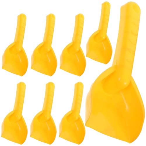 Warmhm 20 Stück Strandschaufeln Für Den Strand Sandkasten Bausatz Klein Scoop Strandschaufeln Für Schwere Beanspruchung Sandschaufeln Für Das Meer Partyschaufeln Plastik Yellow von Warmhm
