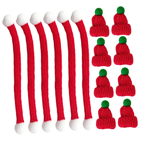 Warmhm 20 Stück Teiliges Mini Weihnachtsmützen und Rote Strickschals Mützen Schals Handgestrickte Weihnachtsdeko für DIY Basteln Festliche Tisch und Partyaccessoires Warmhm 20 Stück Teiliges Mini Weihnachtsmützen und Rote Strickschals Mützen Schals Handgestrickte Weihnachtsdeko für DIY Basteln Festliche Tisch und Partyaccessoires von Warmhm