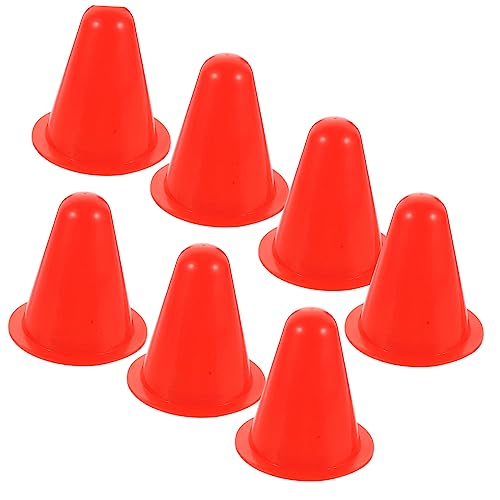 Warmhm 20 Stück Trainingshütchen für Rollschuhlaufen Kunststoff Agility Bunten Farben für Sport Übungen und Hindernisparcours Kompakt und Langlebig von Warmhm