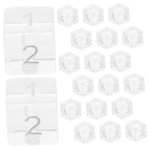 Warmhm 20 Stück Transparente für Brettspiele Multifunktionale Seitige Spielwürfel für Partys für Brettspiele Interaktive Spiele und Sammlungen mit Freunden Warmhm 20 Stück Transparente für Brettspiele Multifunktionale Seitige Spielwürfel für Partys für Brettspiele Interaktive Spiele und Sammlungen mit Freunden von Warmhm