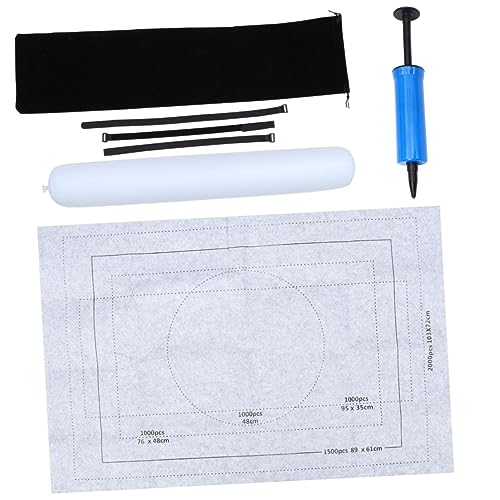 Warmhm 2000 Stück Puzzlematte Graue Filzmatte für Teile Rollbare Puzzles Decke mit Aufbewahrungstasche Lagern von Puzzles ohne von Warmhm
