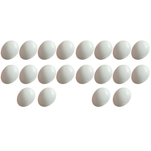 Warmhm 20 Stück Simulation Vogeleier 2,2 cm Kleine KüNstliche Ostern Simulation Plastikeier GefäLschte Vogeleier Massiver Plastik VogelzuchtstäNder GefäLschte Vogelei Dekoration von Warmhm