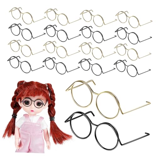 Warmhm Puppen-anziehzubehör 20er-Pack Mini-puppenbrillen Metalldraht-Rahmen Zum Basteln Warmhm Puppen-anziehzubehör 20er-Pack Mini-puppenbrillen Metalldraht-Rahmen Zum Basteln von Warmhm