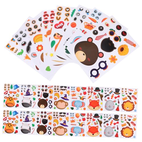 Warmhm 24 Blatt Tierische Puzzle Sticker für Selbstklebende Belohnungsetiketten zur Motivation für Schule und Kreative DIY Projekte Fördert Positives Verhalten und Freude Warmhm 24 Blatt Tierische Puzzle Sticker für Selbstklebende Belohnungsetiketten zur Motivation für Schule und Kreative DIY Projekte Fördert Positives Verhalten und Freude von Warmhm