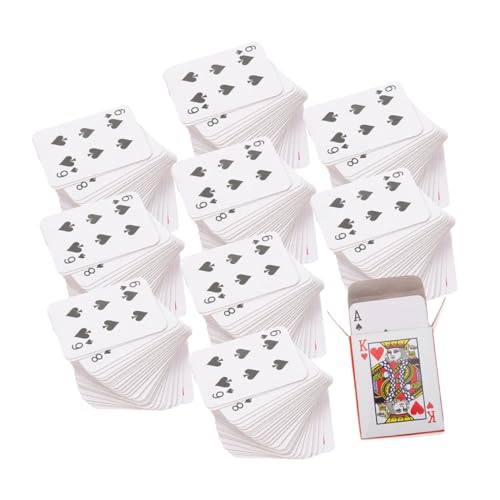 Warmhm 24 Sätze Partyartikel Für Erwachsene Miniatur Who Schüttgut Mini-kartenspiel Mini-Spielkarten Für Die Reise Deck Multipack Reisen Haufen Minikarten Beschichtetes Papier von Warmhm