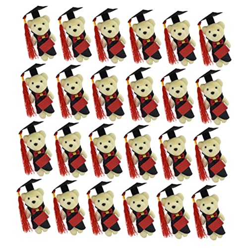 Warmhm 24 Stück Dr Bear Abschlussbär Figur Mini Abschlussbär Bären Zum Basteln Gastgeschenke Für Abschlussfeiern Bär Für Blumensträuße Kinderbär Puppe Extra Große von Warmhm