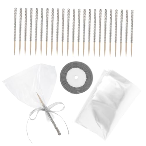 Warmhm 24 Stück Glitzernde Schoko Apfelriegel Leckerli Stäbchen Äpfel Beutel Mit Goldenen Schoko Apfel Stäbchen Schoko Apfel Stäbchen Set Riesige Zuckerstangen Dekorationen Cake von Warmhm