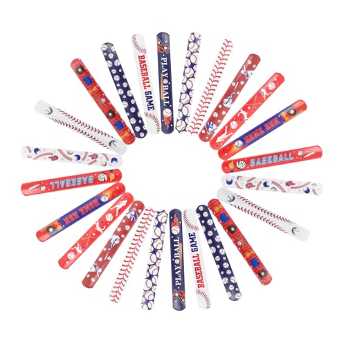 Warmhm 24 Stück Kinderspielzeug Sportarmbänder Griff Schlagarmbänder Für Ball Gefälligkeiten Für Sportpartys Jungenarmband Bands Schnell Festival-slap-armband Pvc Warmhm 24 Stück Kinderspielzeug Sportarmbänder Griff Schlagarmbänder Für Ball Gefälligkeiten Für Sportpartys Jungenarmband Bands Schnell Festival-slap-armband Pvc von Warmhm