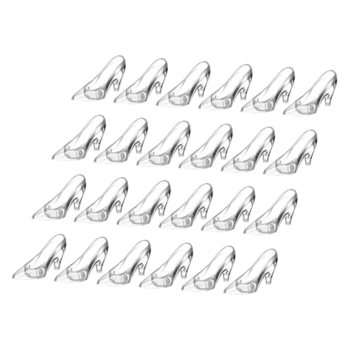 Warmhm 24 Stück Kristall Schuhdekoration Prinzessinnen Hausschuhe Hochzeitsschuhdekoration High Heels Statuendekoration Kristall Schuhornamente Schuhparty Dekoration Mini Schuhe von Warmhm