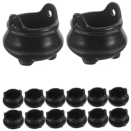 Warmhm 24 Stück Mikrolandschafts-Puppenhausdekoration Kessel Figur Halloween-Töpfe Die Halloween atmosphäre Halloween Dekoration Miniatur-Ornamente Halloween-Miniaturbausatz Plastik Black Warmhm 24 Stück Mikrolandschafts-Puppenhausdekoration Kessel Figur Halloween-Töpfe Die Halloween atmosphäre Halloween Dekoration Miniatur-Ornamente Halloween-Miniaturbausatz Plastik Black von Warmhm