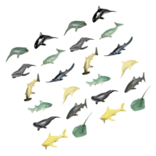 Warmhm Stück Realistische Meeresbewohner Figuren Künstliche Fische für Aquarien Dekoration Lebensechte Unterwasser Tiermodelle und Heimdeko von Warmhm