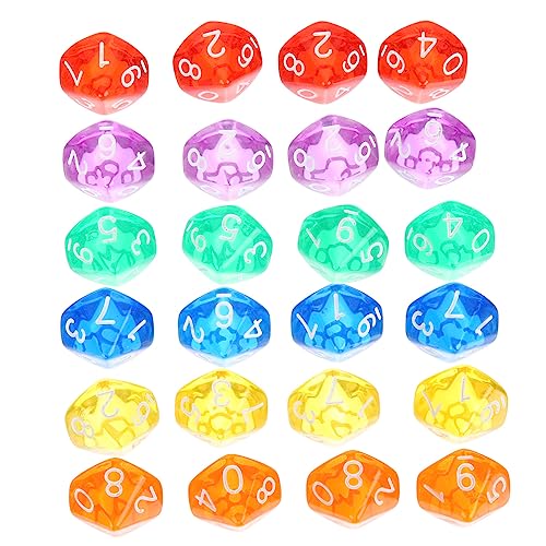 Warmhm 24 Stück Teiliges Set aus Polyedrischen Würfeln Seitige Transparente Dice für Brettspiele Rollenspiele und Mathematikspiele für Partys und Eltern Interaktion Warmhm 24 Stück Teiliges Set aus Polyedrischen Würfeln Seitige Transparente Dice für Brettspiele Rollenspiele und Mathematikspiele für Partys und Eltern Interaktion von Warmhm