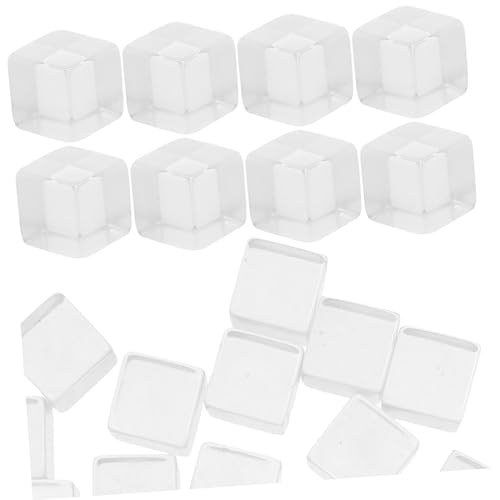 Warmhm Stück Transparente Acrylwürfel Leere für Brettspiele DIY Spielwürfel für Familien und Freundesaktivitäten für Kreative Spieleabende von Warmhm