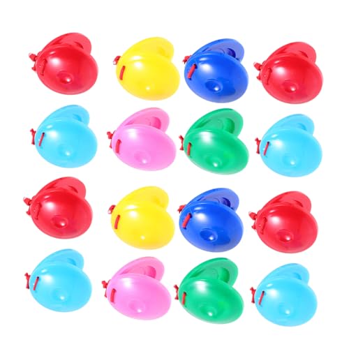 Warmhm 24Stücke Teiliges Castañets Für Farbige Percussion Musikinstrumente Zur Frühen Bildung Für Musikalische Und Konzentrationsentwicklung Für Kleinkinder von Warmhm