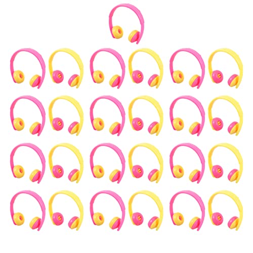 Warmhm 25 Stück Mini-kopfhörer-Modell Miniatur-Outdoor-Tools Miniatur-Headset-Modell Mini-hausdekoration Headset-Modell-verzierung Zubehör Für Puppenhäuser Mini-hausbedarf PVC von Warmhm