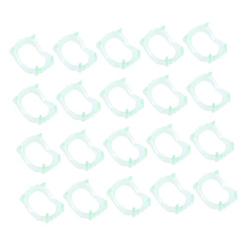 Warmhm 25 Stück Vampirzähne Dellen Halloween leuchtende zähne Vampir glüht Vampirkinder Halloween Costume Halloween Kleidung schreckliche falsche Zähne Halloween-Cosplay-Stütze Plastik Warmhm 25 Stück Vampirzähne Dellen Halloween leuchtende zähne Vampir glüht Vampirkinder Halloween Costume Halloween Kleidung schreckliche falsche Zähne Halloween-Cosplay-Stütze Plastik von Warmhm
