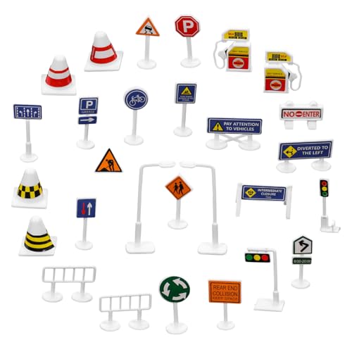 Warmhm 28 Stück DIY Verkehrszeichen Modellbau Schilder Für Kleinkindspielzeug „Bitte Langsamer Fahren“ Schild Verkehrsschilder Für Straßenschilder Kinderspielzeug Stoppschild Warmhm 28 Stück DIY Verkehrszeichen Modellbau Schilder Für Kleinkindspielzeug „Bitte Langsamer Fahren“ Schild Verkehrsschilder Für Straßenschilder Kinderspielzeug Stoppschild von Warmhm