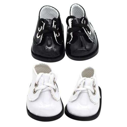 Warmhm 2Paare Puppenschuhe Handgefertigte Lederschuhe für Puppen Accessoires für Mini Dekoration und Kinderspielzeug Warmhm 2Paare Puppenschuhe Handgefertigte Lederschuhe für Puppen Accessoires für Mini Dekoration und Kinderspielzeug von Warmhm