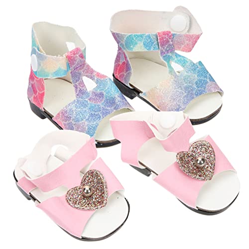 Warmhm 2Paare Puppenschuhe für Dolls Sommer Schuhe Langlebig Tragbar Perfektes für Fördert Kreativität und Praktische Fähigkeiten Warmhm 2Paare Puppenschuhe für Dolls Sommer Schuhe Langlebig Tragbar Perfektes für Fördert Kreativität und Praktische Fähigkeiten von Warmhm