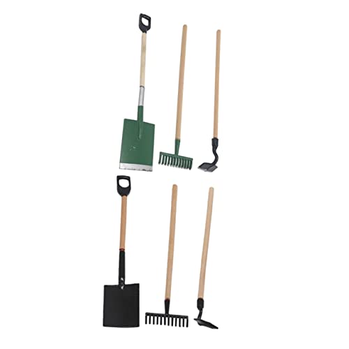 Warmhm 2Sätze Mini Gartenwerkzeuge Teiliges Dekorationsset für Puppenhaus Mini Rechen für Mikrolandschaften und Desktop Dekoration Hochwertiges Harz Warmhm 2Sätze Mini Gartenwerkzeuge Teiliges Dekorationsset für Puppenhaus Mini Rechen für Mikrolandschaften und Desktop Dekoration Hochwertiges Harz von Warmhm