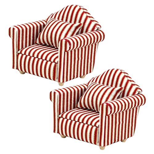 Warmhm 2Sätze Mini Sofa Teiliges Exquisites Mini Sofa mit Kissen für Puppenhaus Dekorationszubehör Langlebiges Modell für Wohnzimmer und Schlafzimmer für DIY Dollhouse Warmhm 2Sätze Mini Sofa Teiliges Exquisites Mini Sofa mit Kissen für Puppenhaus Dekorationszubehör Langlebiges Modell für Wohnzimmer und Schlafzimmer für DIY Dollhouse von Warmhm