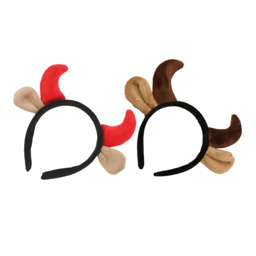 Warmhm 2St Horn-Stirnband für Cosplay-Stirnbänder Kopfschmuck Requisiten Stirnband mit Tierhörnern Haarschmuck für Auftritte Haarschmuck durchführen Kostüm Stirnbänder Polyester Warmhm 2St Horn-Stirnband für Cosplay-Stirnbänder Kopfschmuck Requisiten Stirnband mit Tierhörnern Haarschmuck für Auftritte Haarschmuck durchführen Kostüm Stirnbänder Polyester von Warmhm