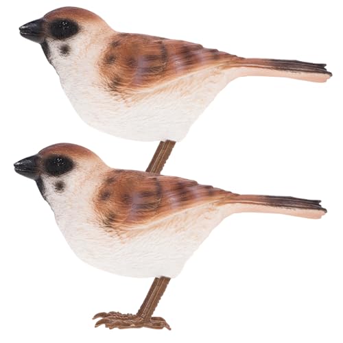 Warmhm 2St simulierte Spatz-Ornamente wohnzimmerdeko baddekorationen simulierte Vogelstatue Vogelverzierung für Geweih basteln bastelset lebensechtes Vogelmodell Vogel- Plastik Warmhm 2St simulierte Spatz-Ornamente wohnzimmerdeko baddekorationen simulierte Vogelstatue Vogelverzierung für Geweih basteln bastelset lebensechtes Vogelmodell Vogel- Plastik von Warmhm