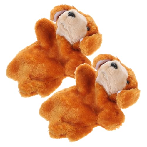 Warmhm 2Stücke Handpuppen Aus Plüsch Interaktive Tierhandpuppen Für Eltern Junge Mädchen Spiele Lernspielzeug Kreativität Und Kommunikation von Warmhm