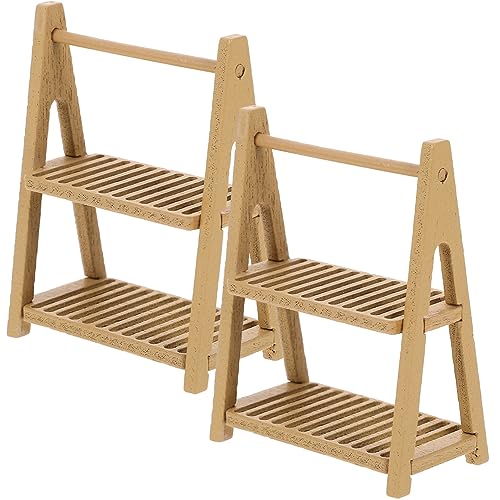 Warmhm 2Stücke Mini Hausdekoration Teiliges Dekorative Miniaturmöbel Aus Süßer Mini Brotständer Für Puppenhaus Und Landschaftsbau Langlebig Und Attraktiv von Warmhm