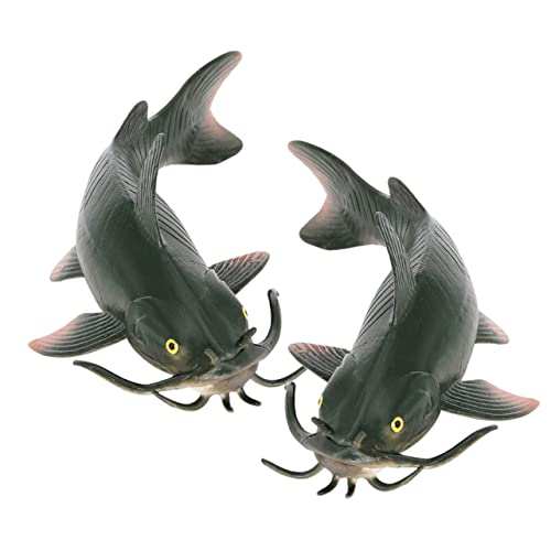 Warmhm 2Stücke Realistisches Welsmodell Fischspielzeug für Lebensechte Imitation für Kognitive Entwicklung und Lernspiel oder Party Gefälligkeit für Kleine Warmhm 2Stücke Realistisches Welsmodell Fischspielzeug für Lebensechte Imitation für Kognitive Entwicklung und Lernspiel oder Party Gefälligkeit für Kleine von Warmhm
